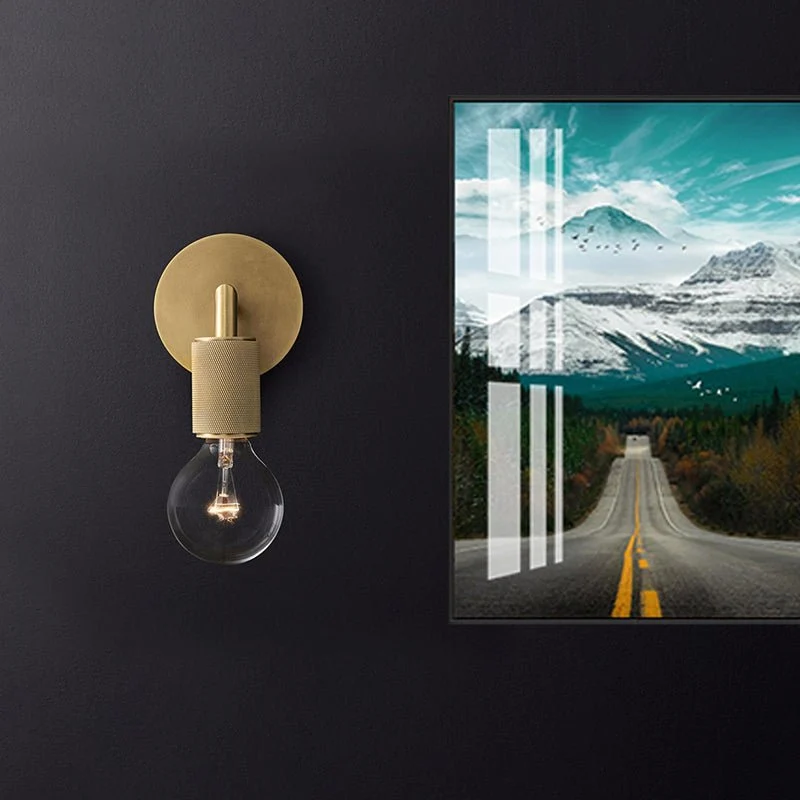 Euroselle Metal Wall Sconce With Adjustable Angle Indoor Light Fixture