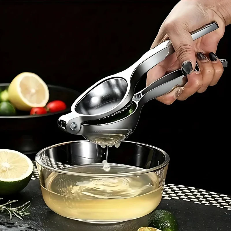 Euroselle Stainless Steel Manual Lemon Squeezer For Fresh Lemons, Limes And Oranges
