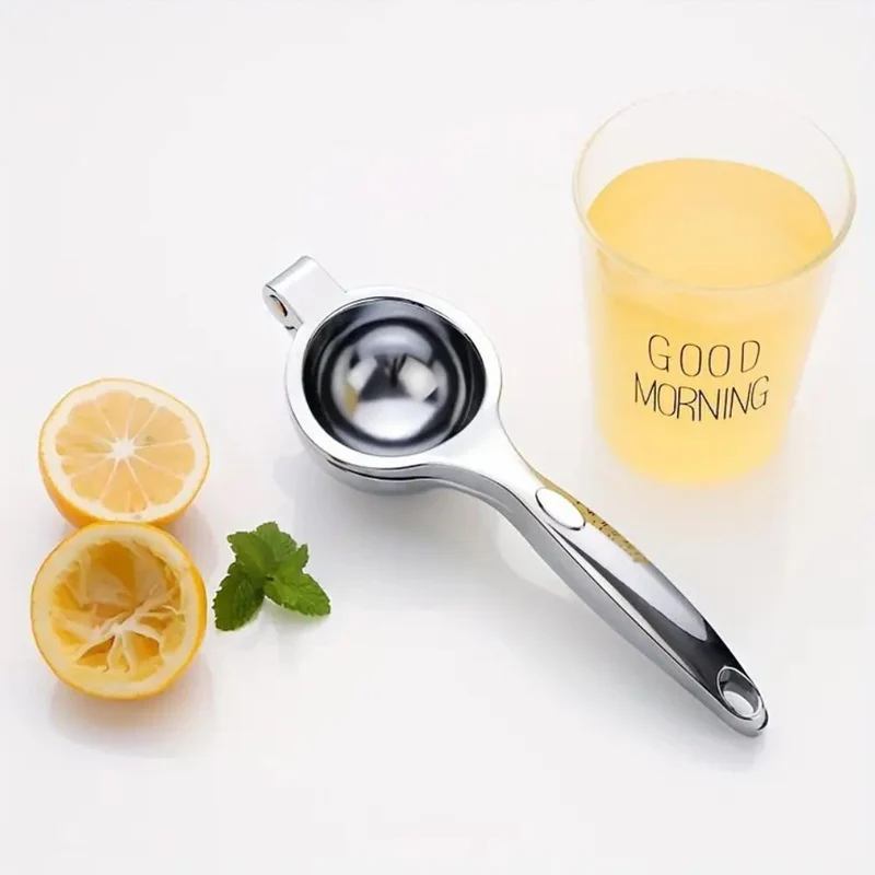 Euroselle Stainless Steel Manual Lemon Squeezer For Fresh Lemons, Limes And Oranges