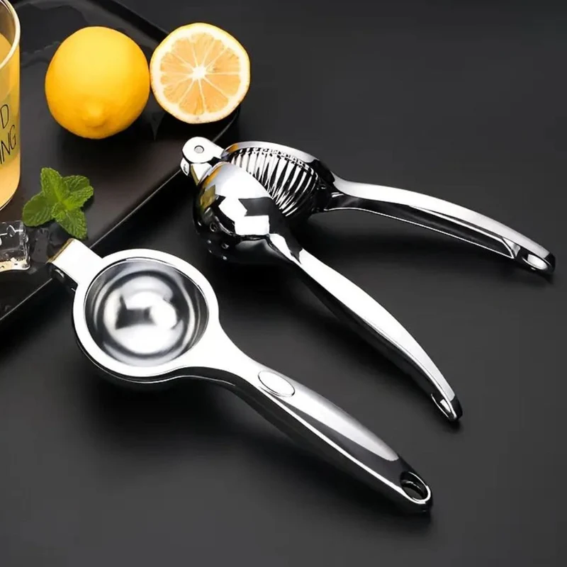 Euroselle Stainless Steel Manual Lemon Squeezer For Fresh Lemons, Limes And Oranges
