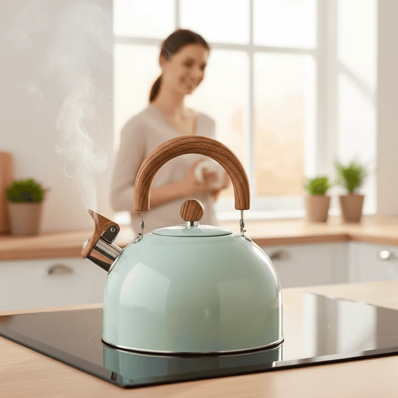 Euroselle 3 L Stainless Steel Whistling Tea Kettle
