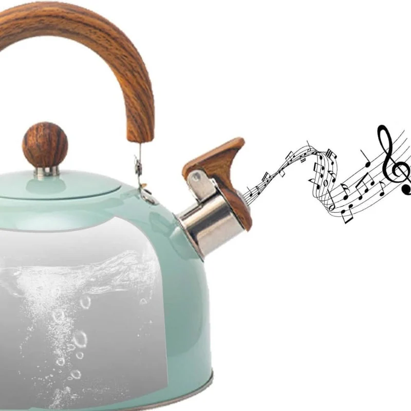 Euroselle 3 L Stainless Steel Whistling Tea Kettle