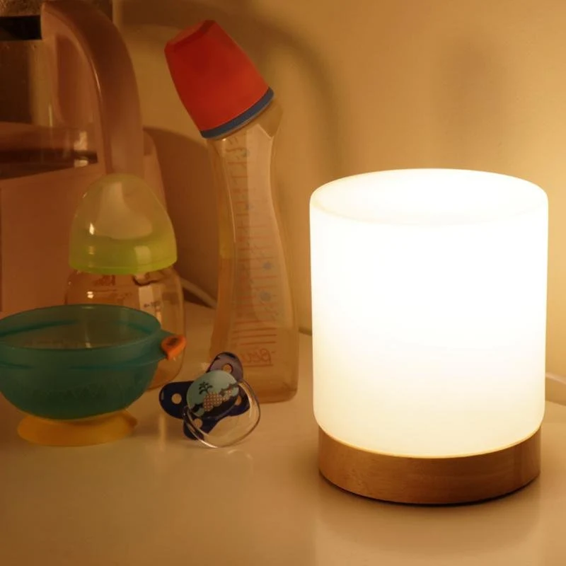 Mini Glass Table Lamp With 360 Degree Illumination For Nightstands Euroselle