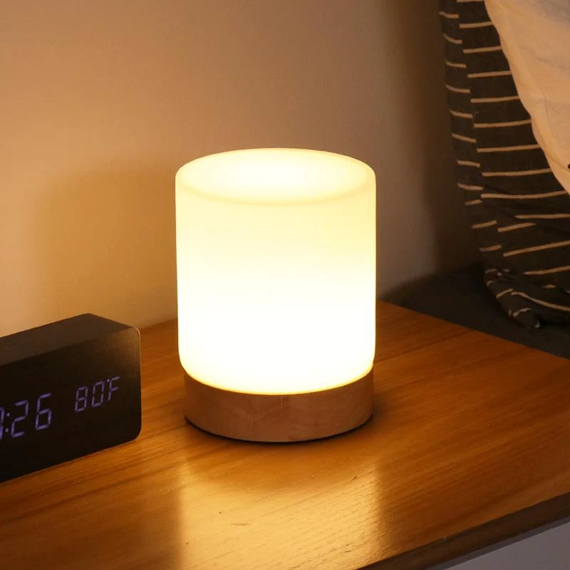 Mini Glass Table Lamp With 360 Degree Illumination For Nightstands Euroselle