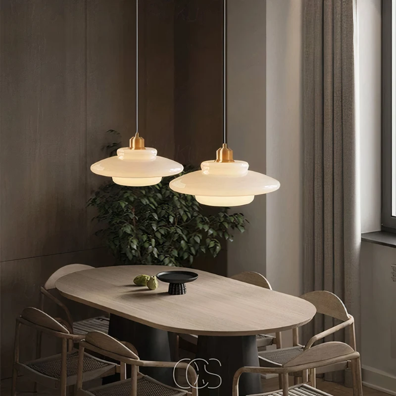 Perle Brass and Glass Pendant Light for Living Rooms by Euroselle