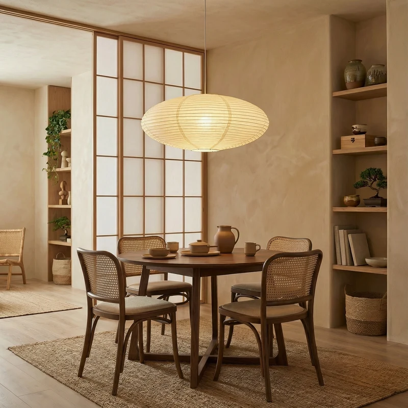 LumaNova Contemporary Paper Pendant Lamp For Kitchen By Euroselle