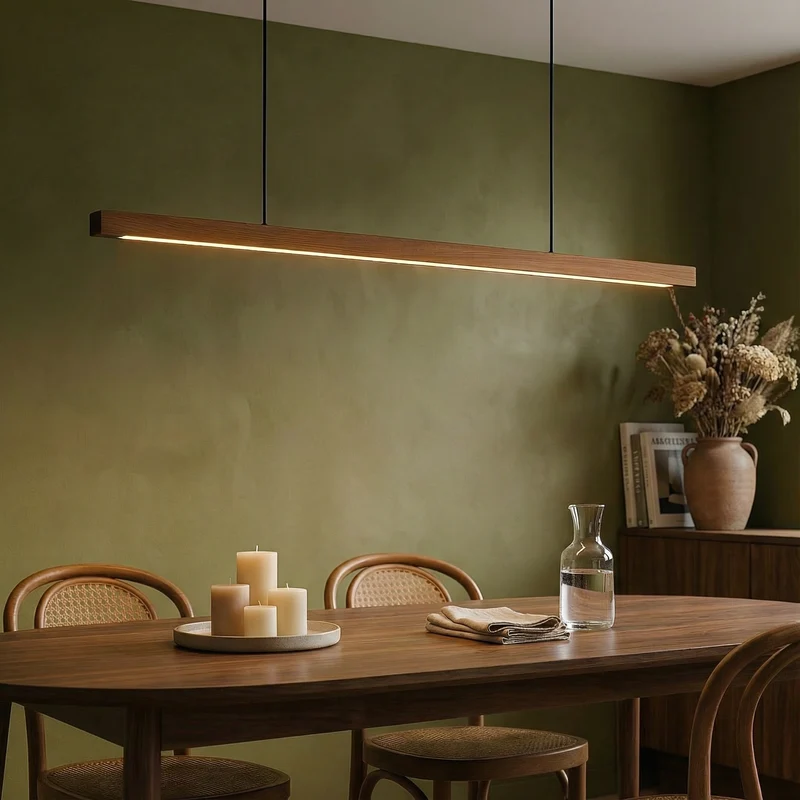 Nova Wood Kitchen Pendant Light With Elegant Wood Design Euroselle