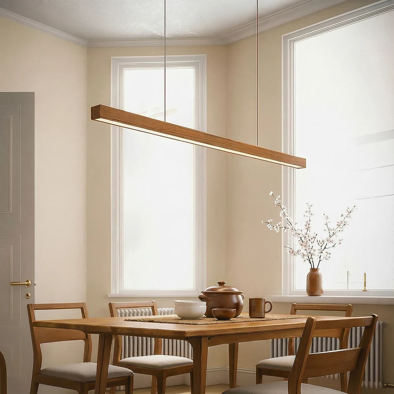 Nova Wood Kitchen Pendant Light With Elegant Wood Design Euroselle