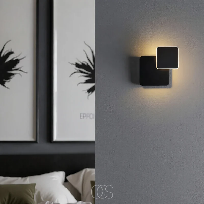 Euroselle Interlocking Double Cube Wall Lamp For Warm Ambient Glow