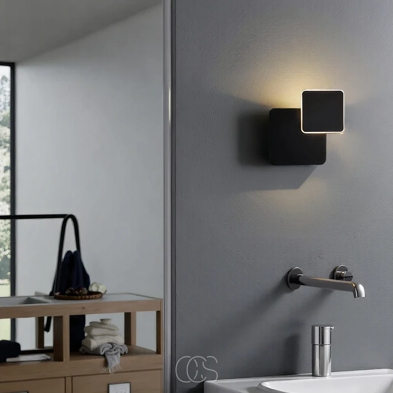 Euroselle Interlocking Double Cube Wall Lamp For Warm Ambient Glow