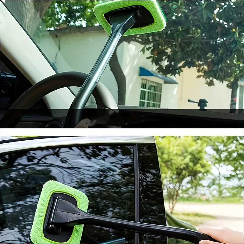 Long Handle Car Windshield Brush With Interior Glass Wiper Euroselle