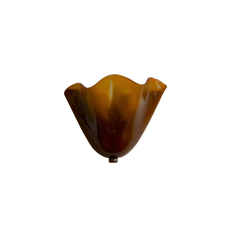 Euroselle Retro Glass Wall Sconce Warm LED Accent Light