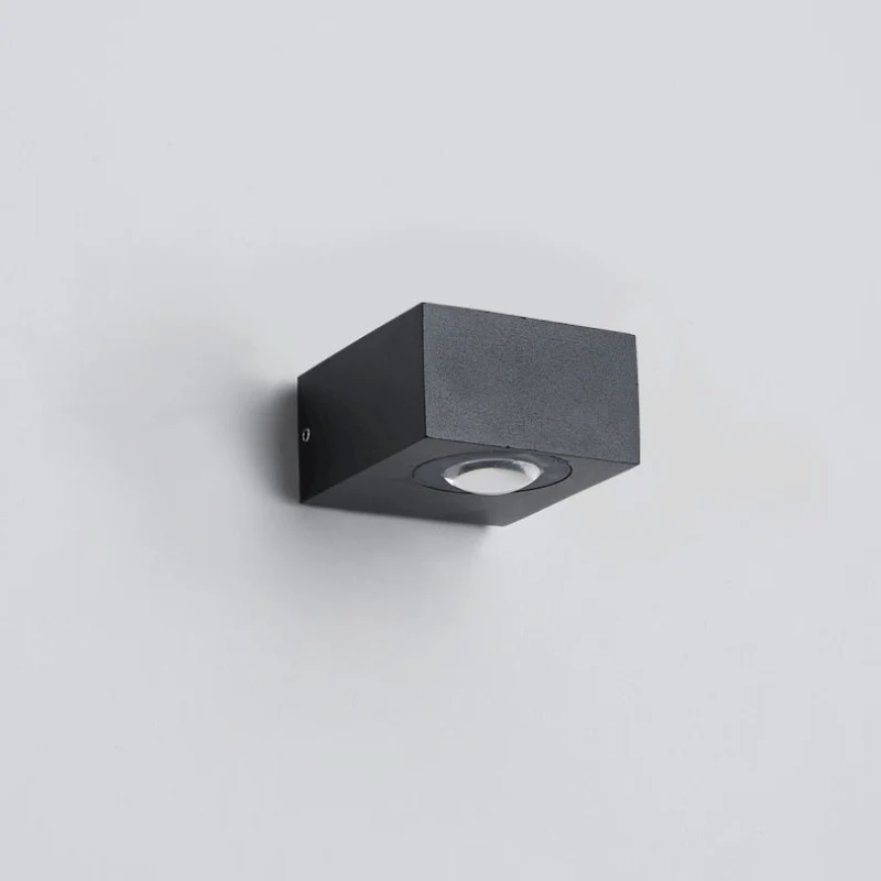 Euroselle Outdoor LED Wall Light 6W Black Waterproof Aluminum Dual Direction LED Wall Lighting
