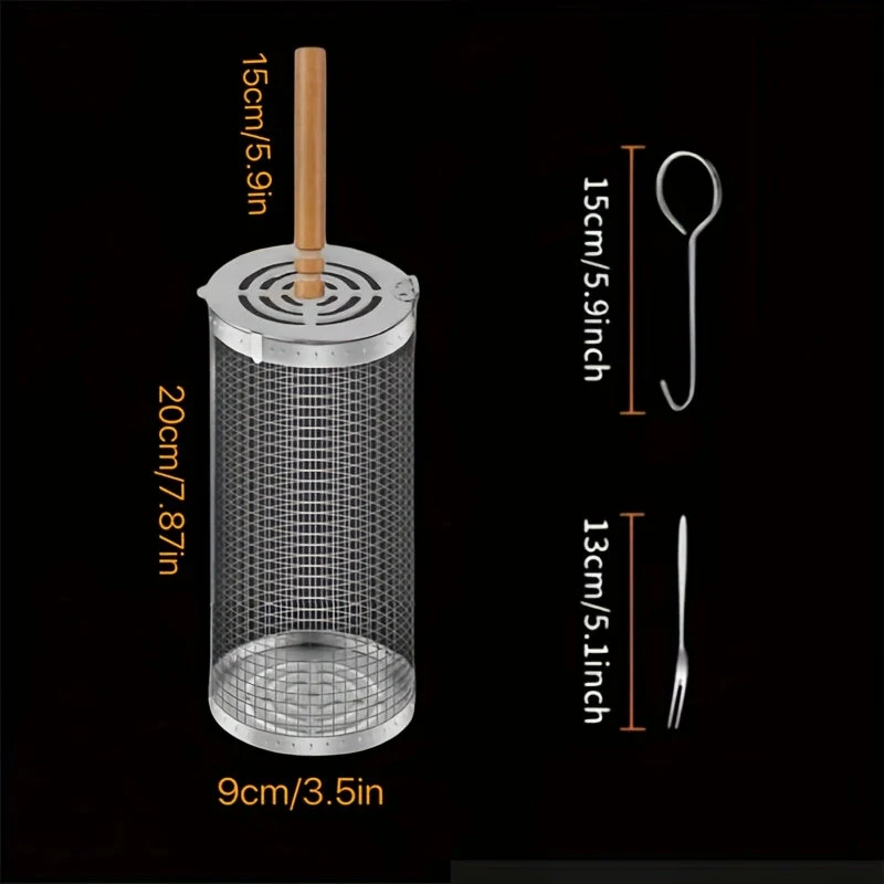 Euroselle Portable Heat-Resistant Grill Set For Open Flame Cooking