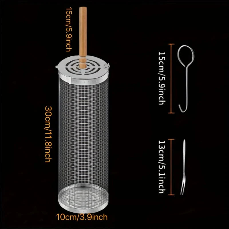 Euroselle Portable Heat-Resistant Grill Set For Open Flame Cooking