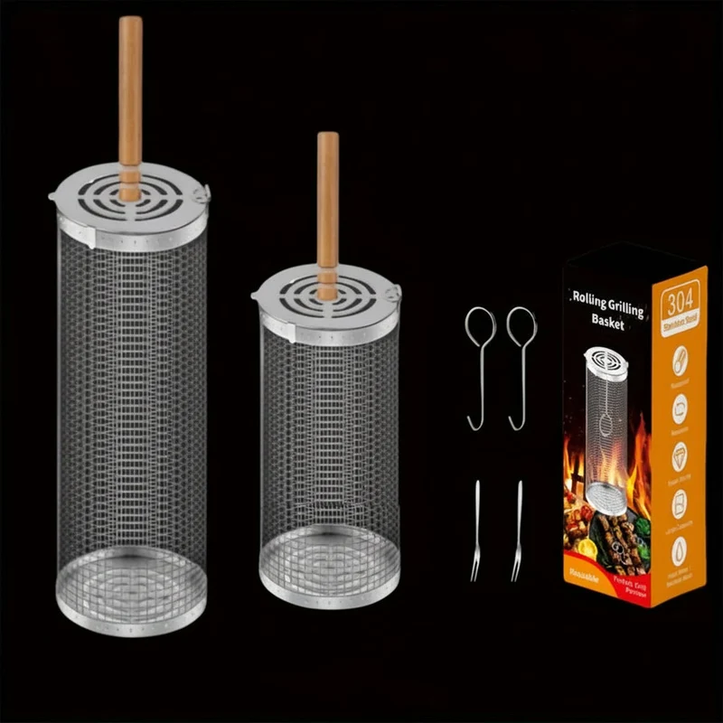 Euroselle Portable Heat-Resistant Grill Set For Open Flame Cooking