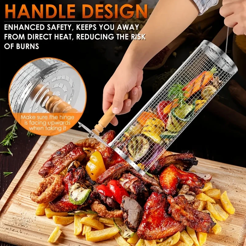 Euroselle Portable Heat-Resistant Grill Set For Open Flame Cooking