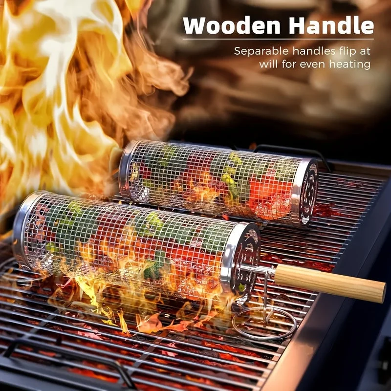 Euroselle Portable Heat-Resistant Grill Set For Open Flame Cooking