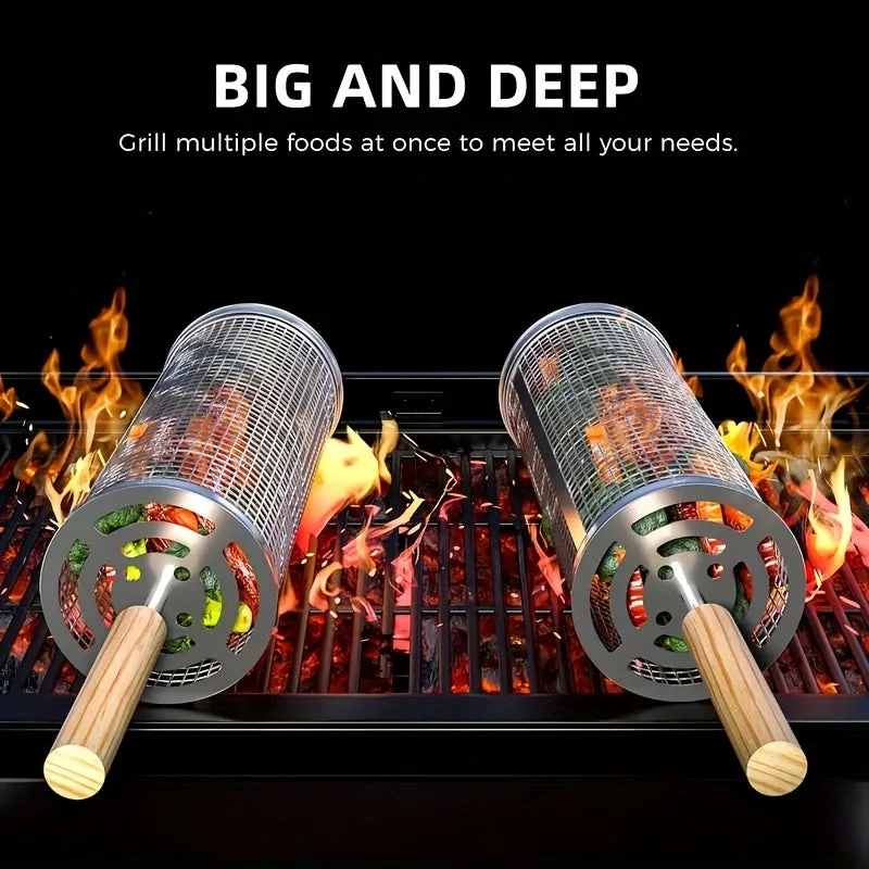 Euroselle Portable Heat-Resistant Grill Set For Open Flame Cooking