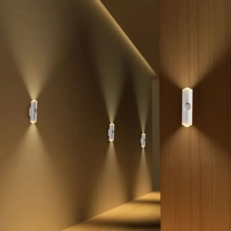Euroselle USB Rechargeable Cat Eye Design LED Night Light With Motion Sensor