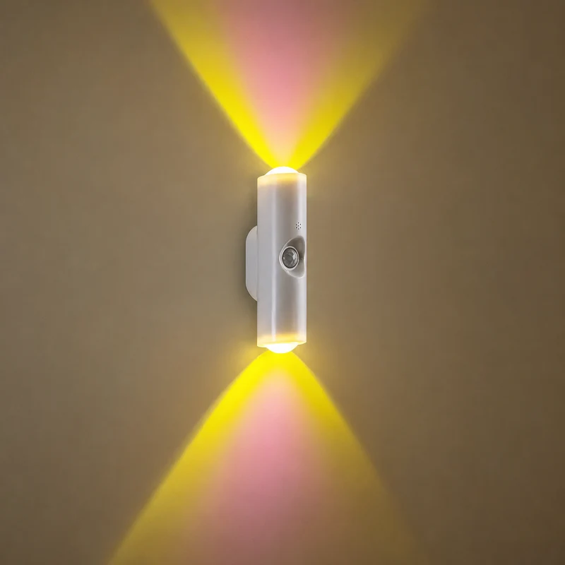 Euroselle USB Rechargeable Cat Eye Design LED Night Light With Motion Sensor
