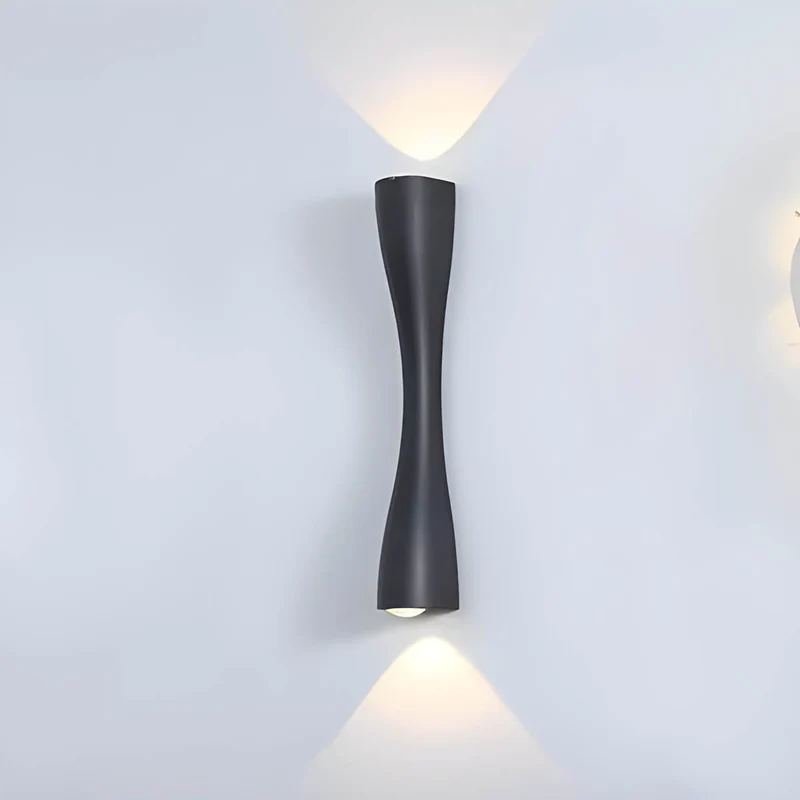 Euroselle Wall Mounted Up Down Lamp With COB LED Aluminum Glass Fixture