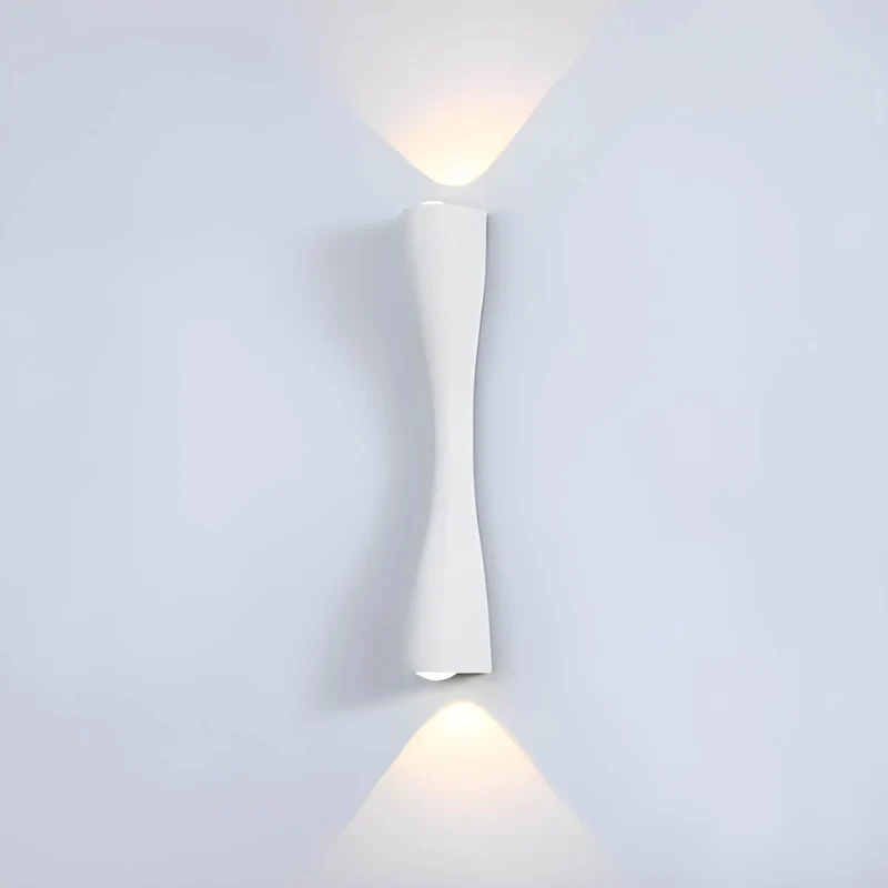Euroselle Wall Mounted Up Down Lamp With COB LED Aluminum Glass Fixture