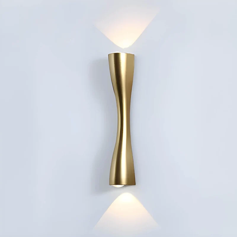 Euroselle Wall Mounted Up Down Lamp With COB LED Aluminum Glass Fixture