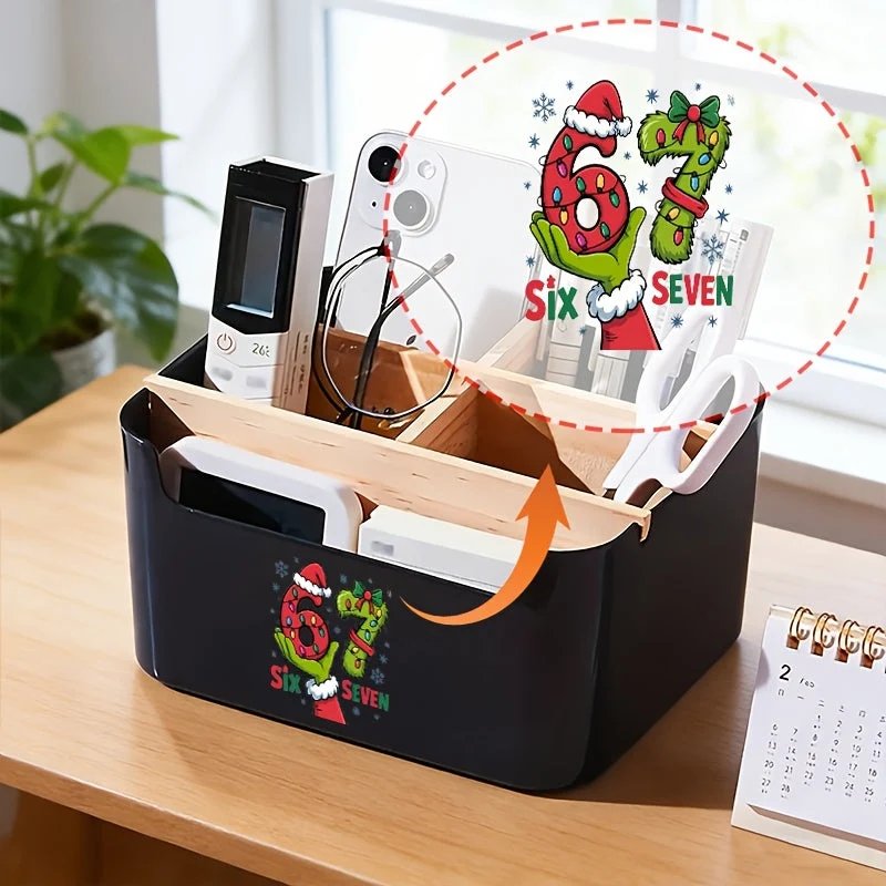 Euroselle Minimalist Bamboo Storage Organizer For Home And Desk