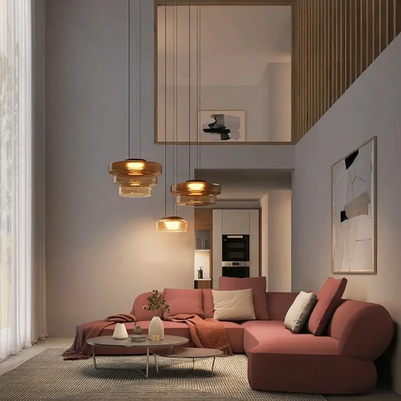 LumenX Contemporary Pendant Light In Designer Style By Euroselle