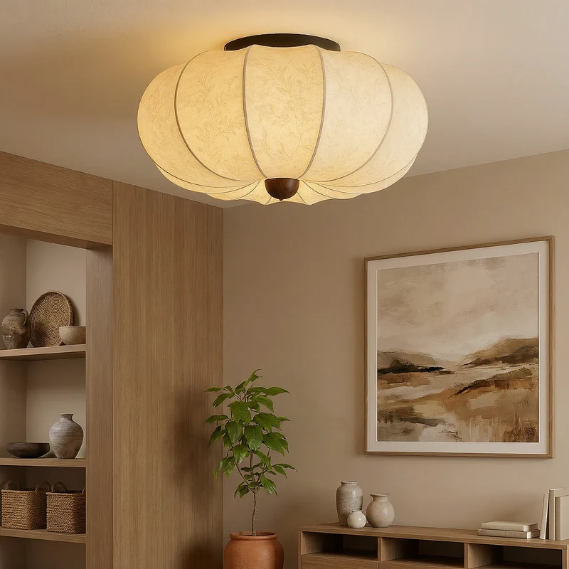 NovaLume Contemporary Flush Mount Ceiling Light for Living Rooms by Euroselle