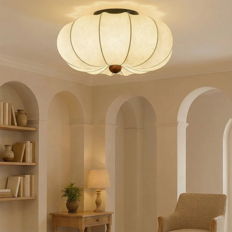 NovaLume Contemporary Flush Mount Ceiling Light for Living Rooms by Euroselle