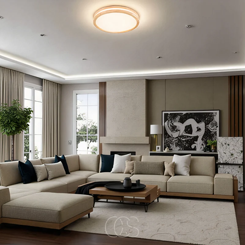 Euroselle Simple Modern LED Ceiling Lamp For Living Rooms And More