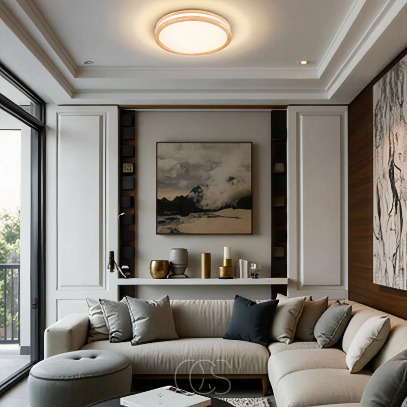 Euroselle Simple Modern LED Ceiling Lamp For Living Rooms And More