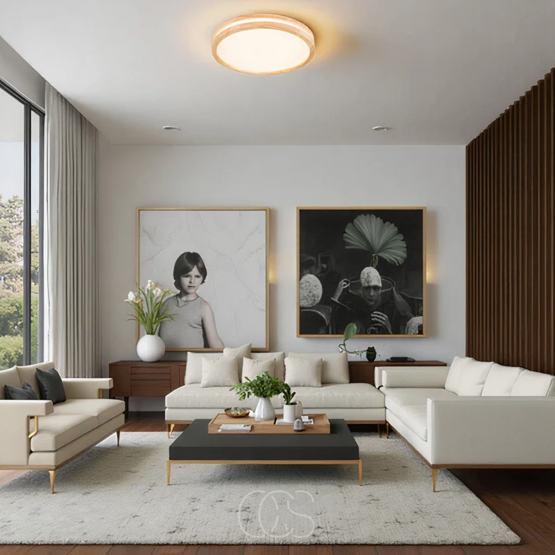 Euroselle Simple Modern LED Ceiling Lamp For Living Rooms And More