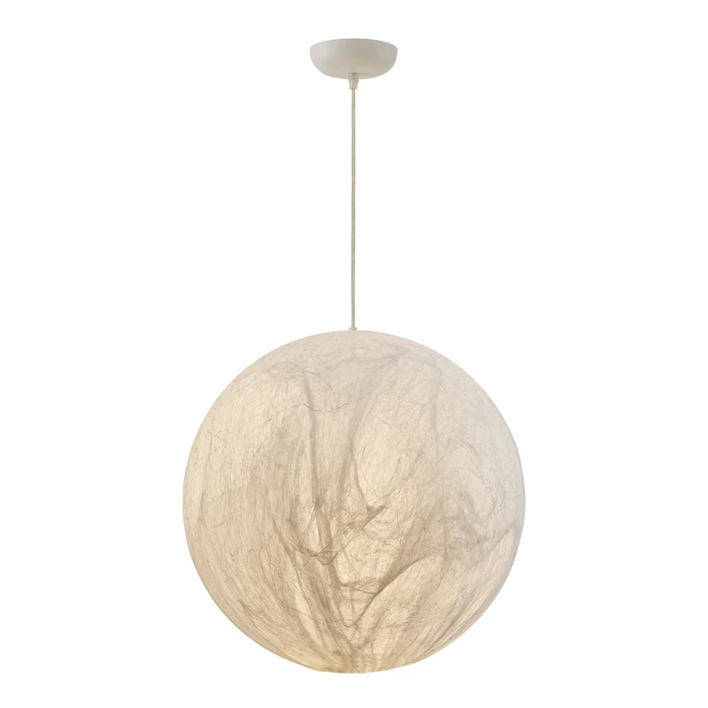 LunaSilk Moonlit Glow Ceiling Lamp With Silk Accent For Calm Rooms Euroselle
