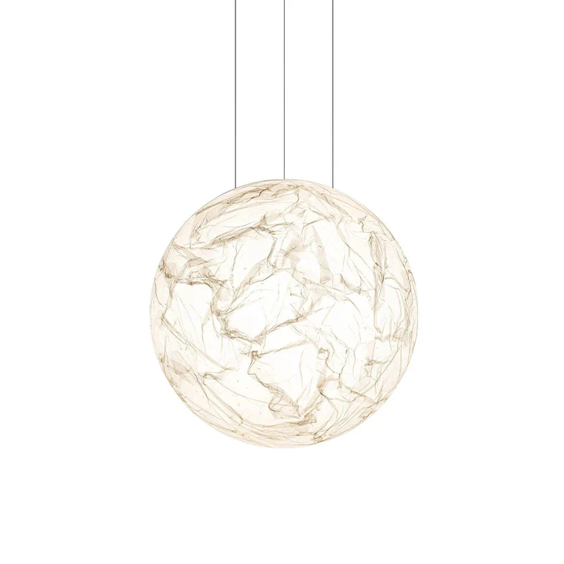 LunaSilk Moonlit Glow Ceiling Lamp With Silk Accent For Calm Rooms Euroselle