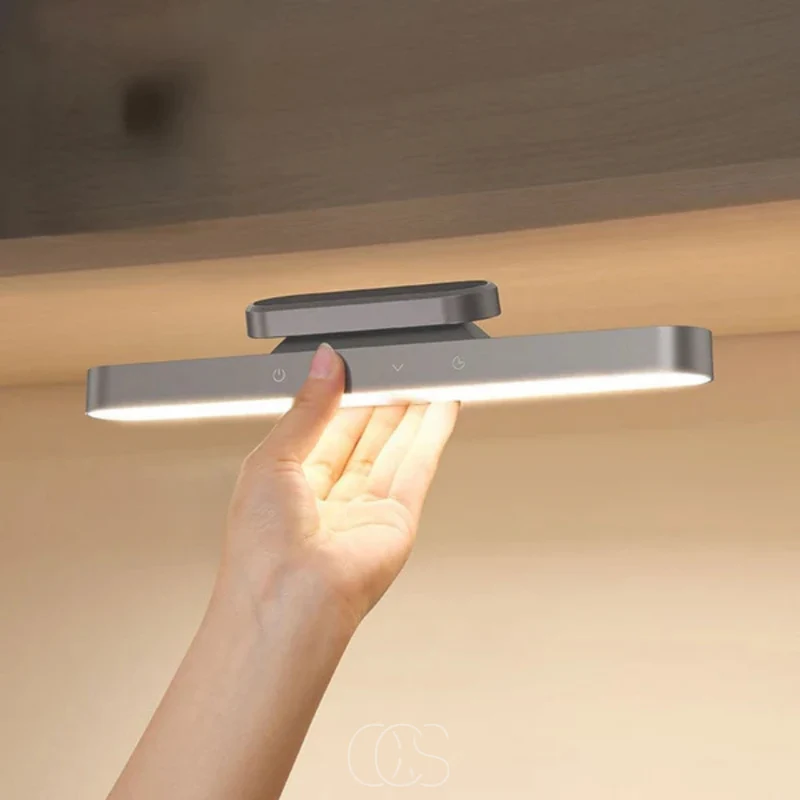 Cordless Magnetic LED Desk Lamp In Aluminum And ABS, Portable Light By Euroselle