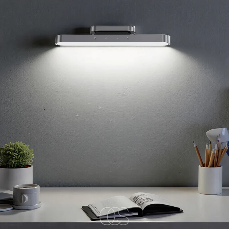 Cordless Magnetic LED Desk Lamp In Aluminum And ABS, Portable Light By Euroselle
