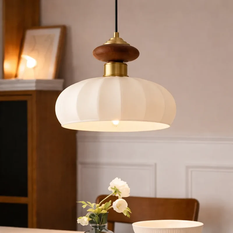Emerald Grove Glass and Wood Pendant Collection For Modern Interiors Euroselle