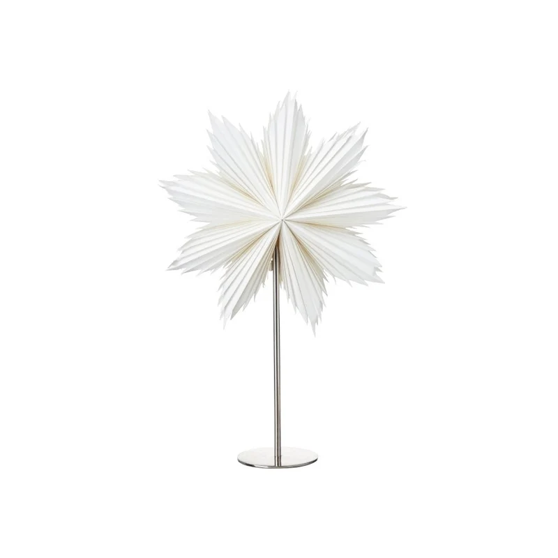 Tischleuchte Papierstern Stardust weiß Ø 40cm - Weihnachtsstern von Wikholm Form