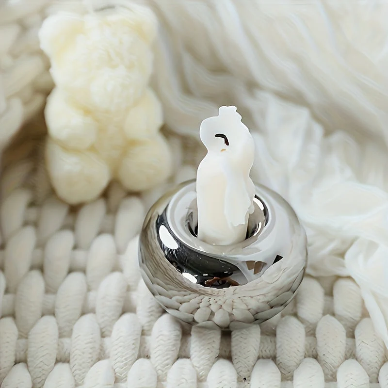 Euroselle Modern Ceramic Tealight Holder For Elegant Tabletop Decor