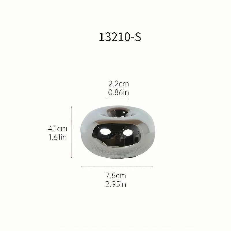 Euroselle Modern Ceramic Tealight Holder For Elegant Tabletop Decor