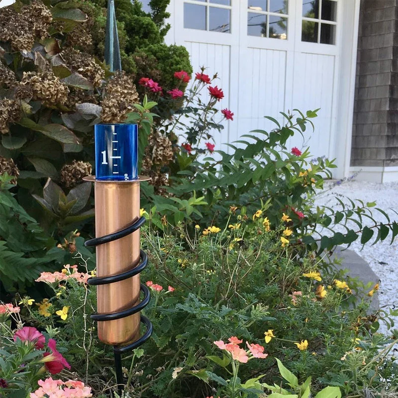 Euroselle Elegant Arch Rain Gauge for Outdoor Weather Tracking