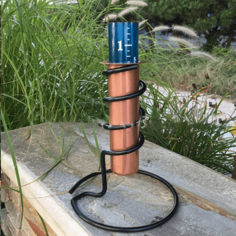 Euroselle Elegant Arch Rain Gauge for Outdoor Weather Tracking