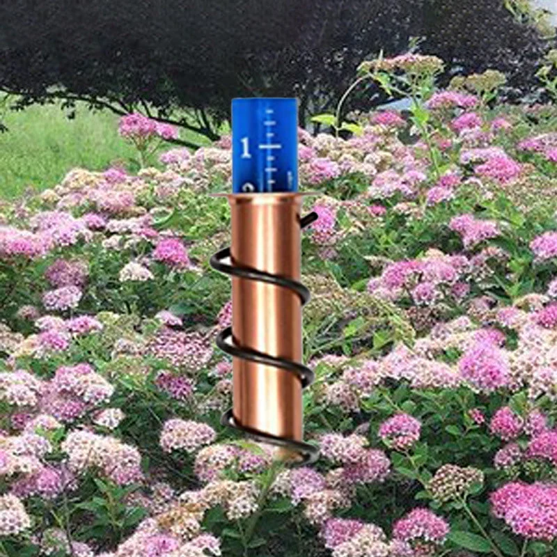 Euroselle Elegant Arch Rain Gauge for Outdoor Weather Tracking