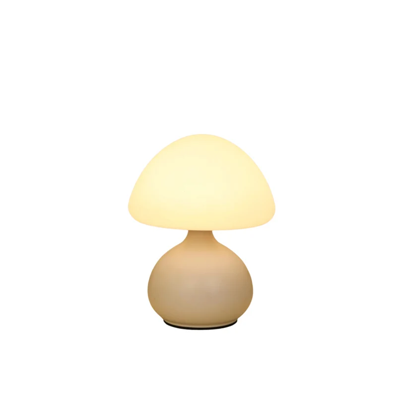Euroselle Modern Mushroom Table Lamp With 3 Color Settings For Bedside Or Desk