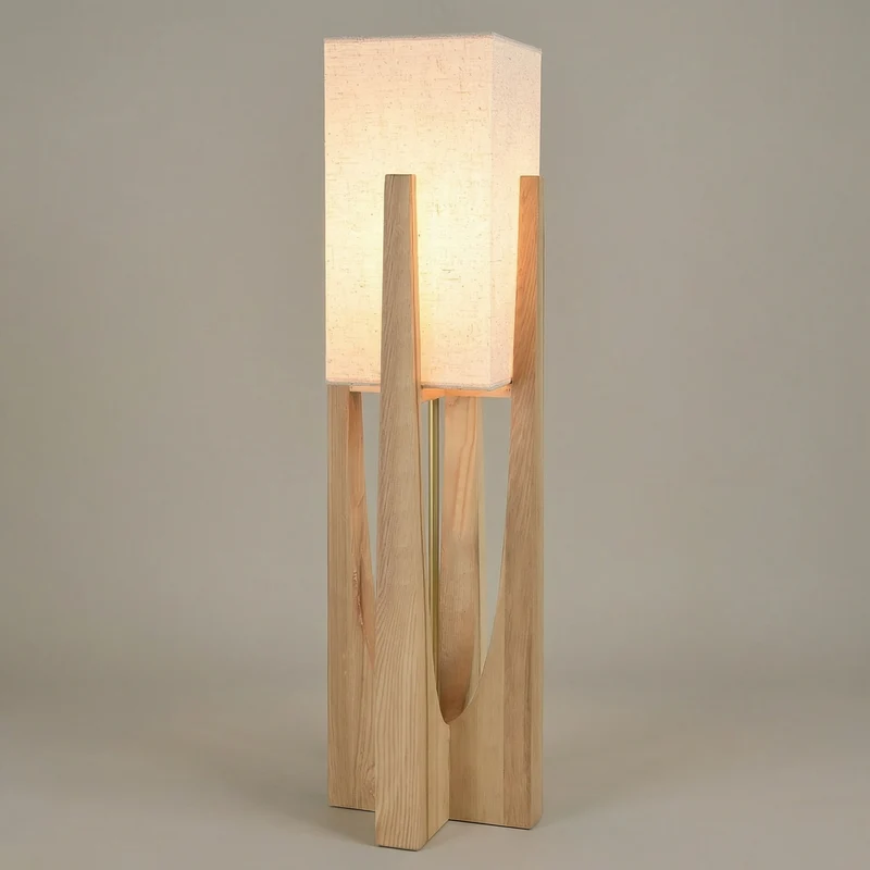 Calm Knot Handcrafted Shade Floor Lamp With Modern Living Room Aesthetic By Euroselle