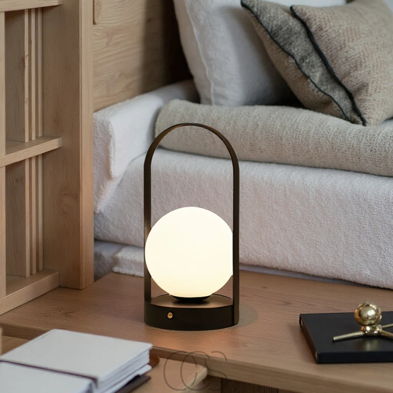 Euroselle Spherical Wireless LED Table Lamp For Nighttime Use