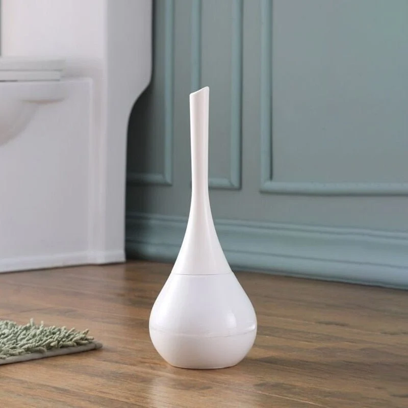 Euroselle Silicone Toilet Brush With Holder For Deep Cleaning